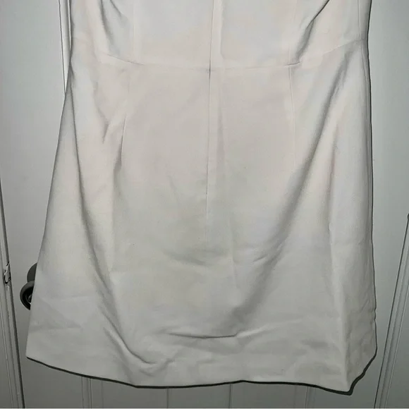 French Connection Whisper Ruffle Mini Dress white graduation dress vneck ruffles - Picture 13 of 16